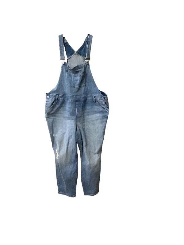 Overalls By Torrid In Blue Denim, Size: 26