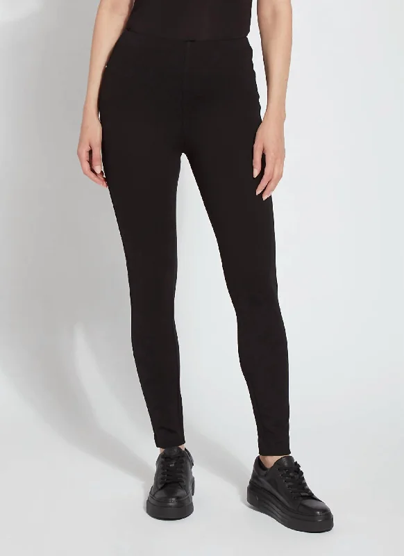 Ponte Toothpick Legging In Black