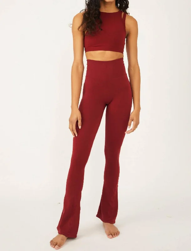 Rich Soul Flare Leggings In Cowboy