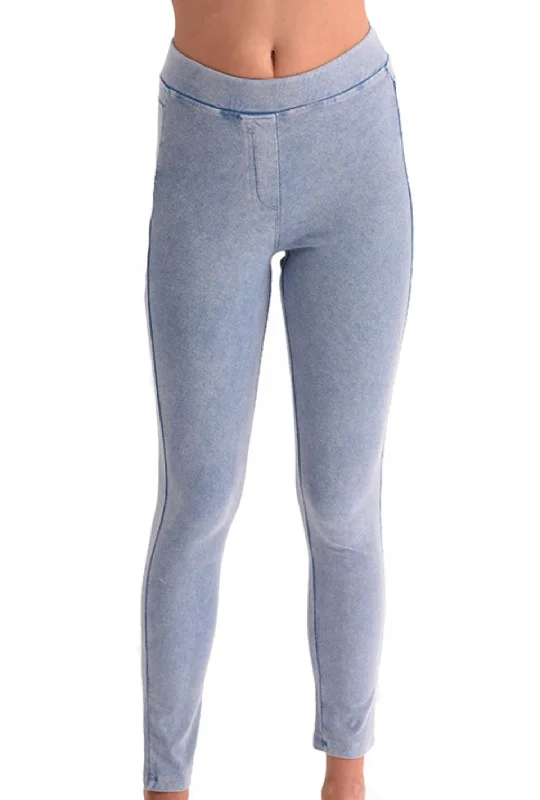 High Rise Jegging In Light Blue