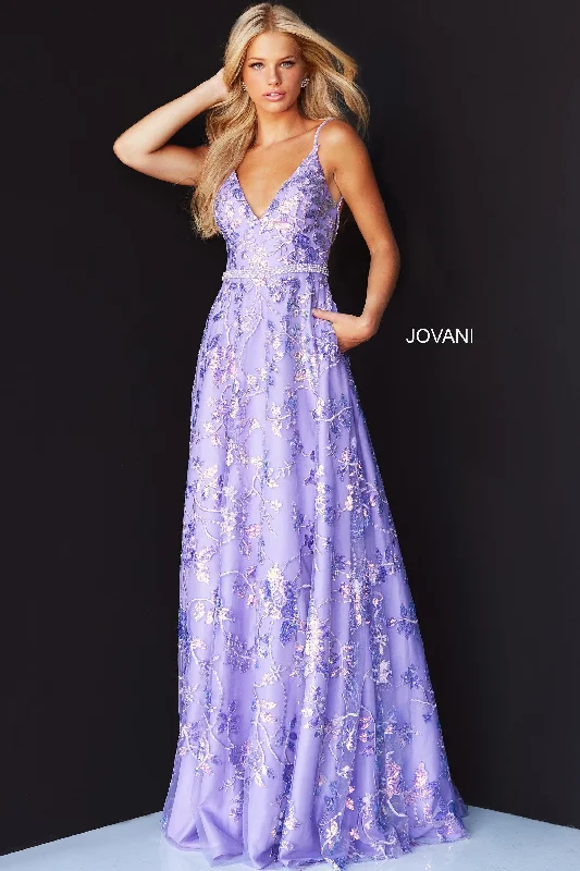 Jovani 06814 Prom Spaghetti Strap Long Formal Gown