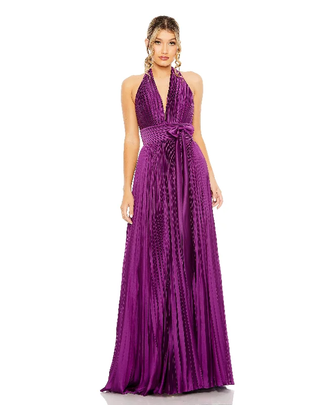 Mac Duggal 11636 Prom Long Halter Formal Dress