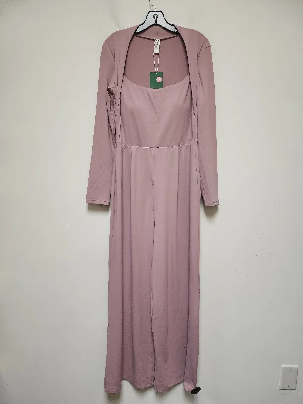 Jumpsuit By Clothes Mentor In Purple, Size: L