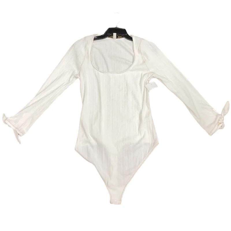 White Bodysuit Free People, Size Xl