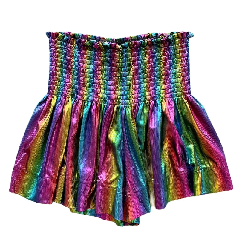 Black Rainbow Swing Shorts