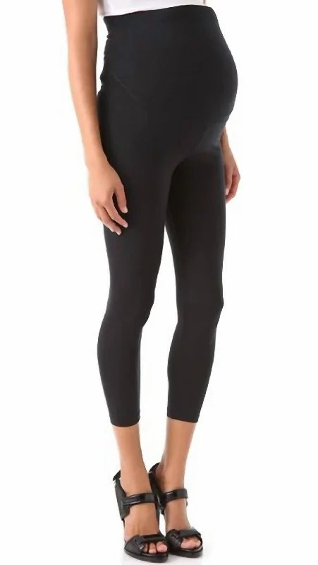 Maternity Cropped Leggings In Black