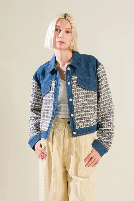 BETTER DAYS TWEED DENIM JACKET