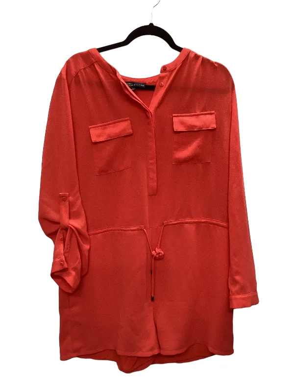 Red Romper Clothes Mentor, Size L