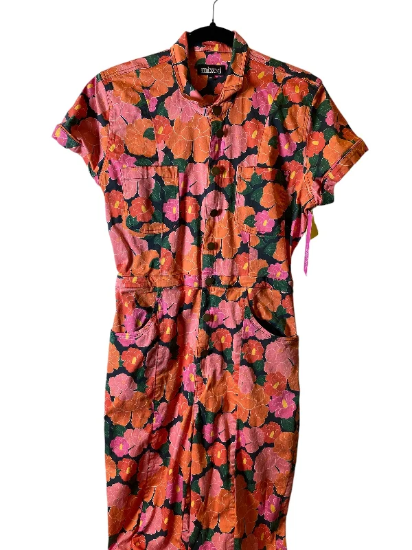 Jumpsuit By Clothes Mentor In Floral Print, Size: Xl