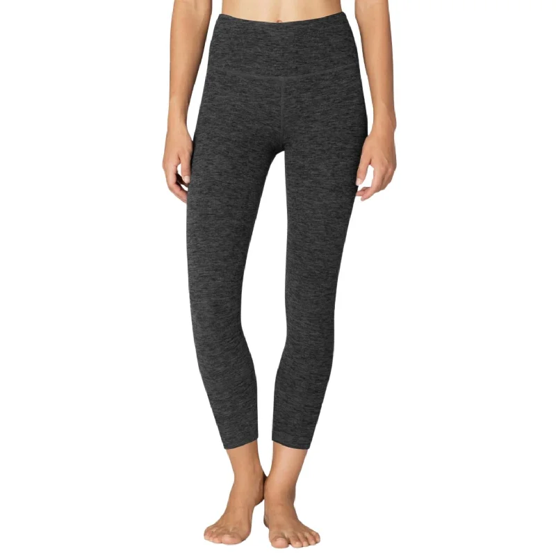 Caught In The Midi High Waisted Legging In Black-Charcoal