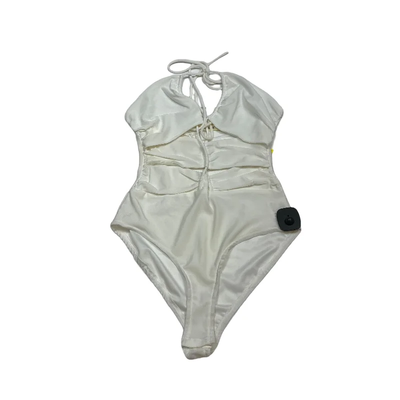 Bodysuit By Clothes Mentor In White, Size: M