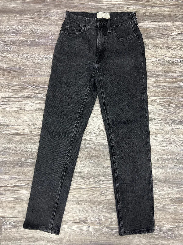 Black Denim Jeans Straight Everlane, Size 0