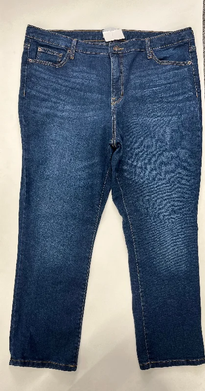 Denim Jeans Straight Crown And Ivy, Size 18