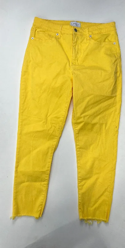 Yellow Jeans Straight Crown And Ivy, Size 10