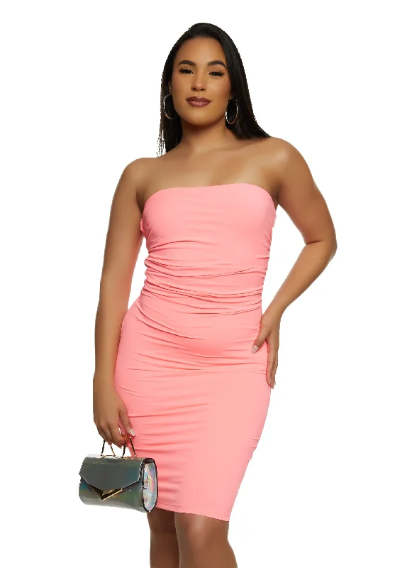 Haute Monde Ruched Tube Dress