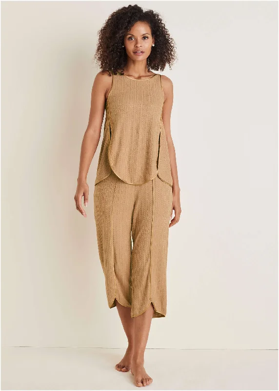 Brunch Knit 2-Piece Set - Camel