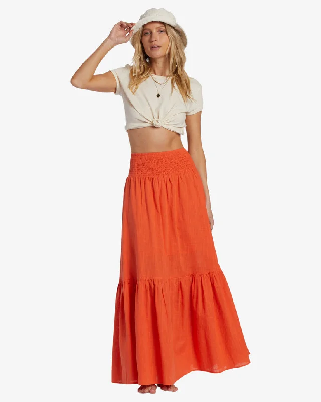 Billabong In The Palms Skirt-Coral Craze