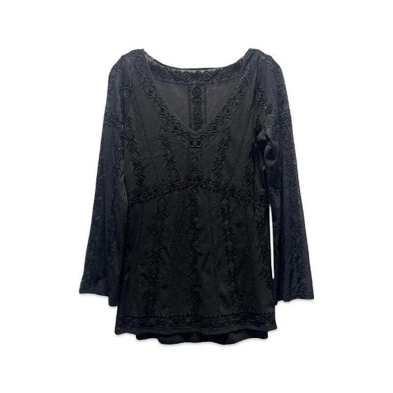 Blouse Long Sleeve By White House Black Market Size: M