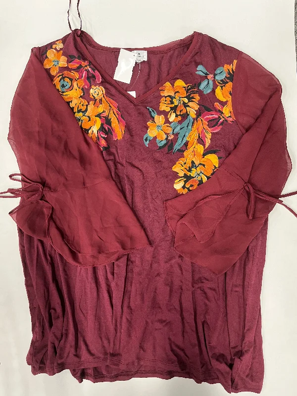 Blouse Long Sleeve By Dressbarn NWT  Size: 2x