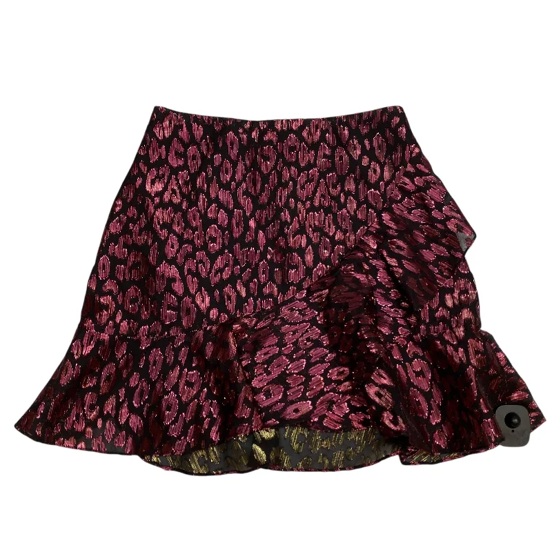 Skirt Mini & Short By Shein In Black & Pink, Size: Xs