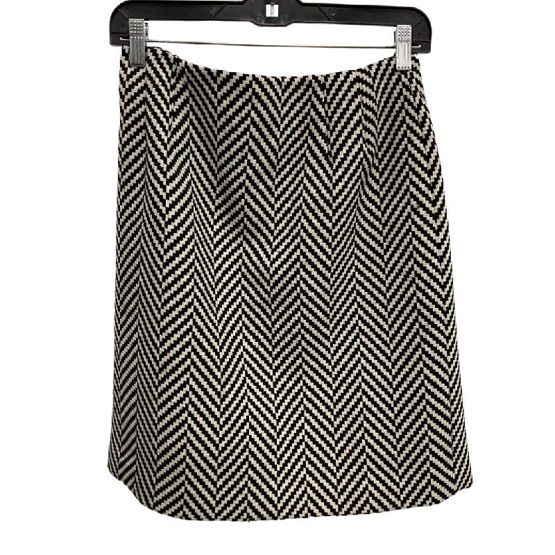 Skirt Mini & Short By Talbots In Black & White, Size: 6p