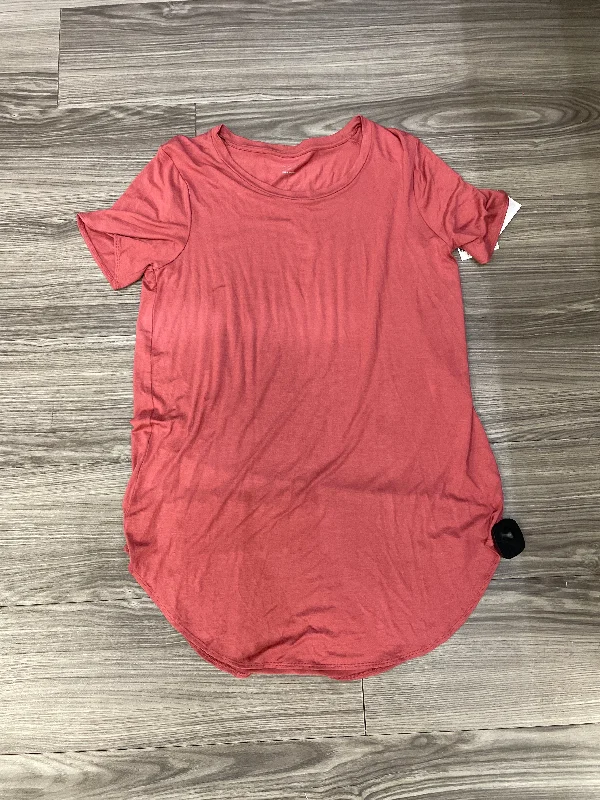 Top Short Sleeve By Daily Ritual In Pink, Size: L