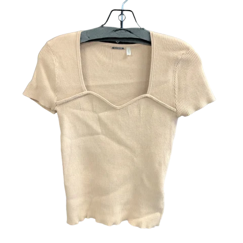 Top Short Sleeve By Elie Tahari In Tan, Size: Xs