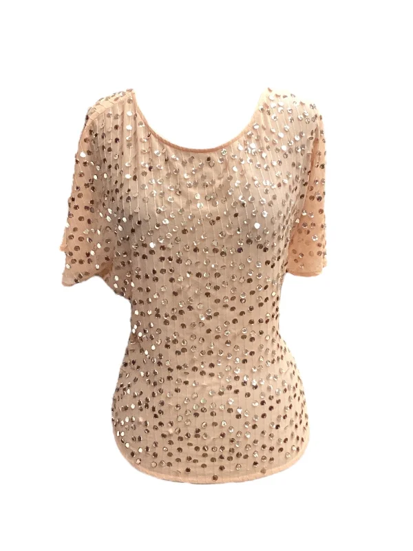 Top Short Sleeve By Jennifer Lopez In Pink, Size: M