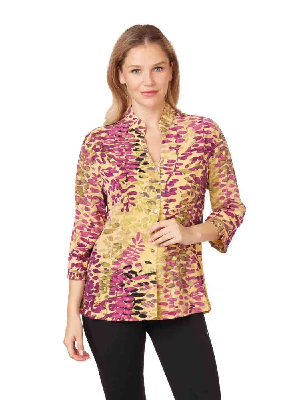 Tianello TENCEL™ "Honey Isle" Dynasty Blouse-Keysha Yellow