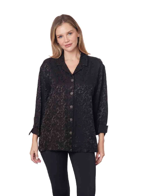 Tianello TENCEL™ "Zadora" Print "Aida" Blouse - S - (OVERSIZED Silhouette)