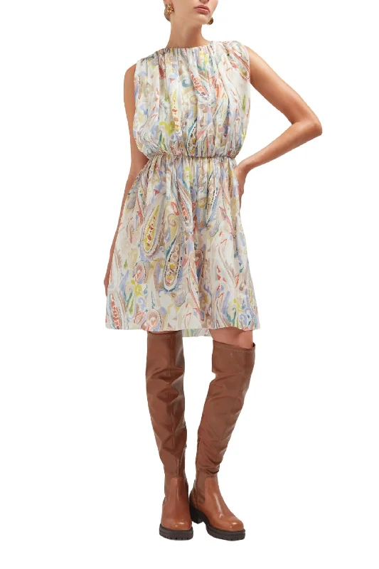 Cala Mini Dress In Winter Paisley