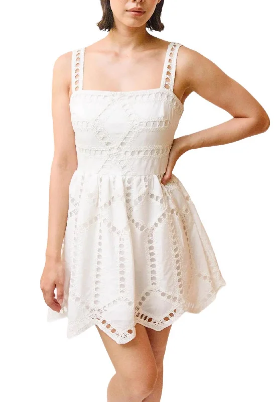 Cezanne Mini Dress In White