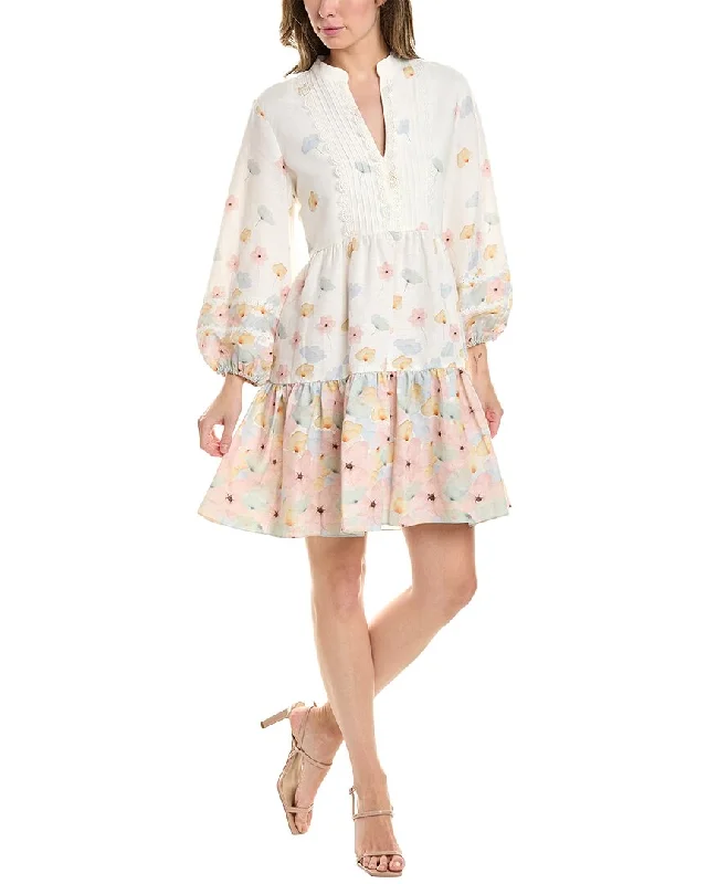 Sachin & Babi Moyer Linen-Blend Mini Dress