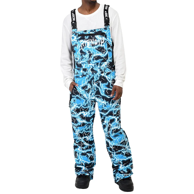 Nikola Snowboard Bib Pants (Black / Blue)