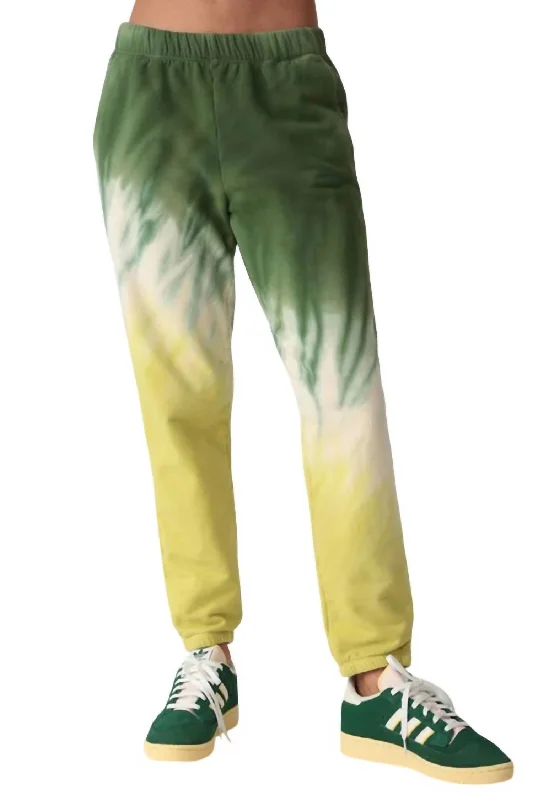 Siesta Sweatpant In Olive Chartreuse