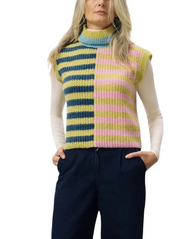 Aita Sleeveless Sweater In Multi