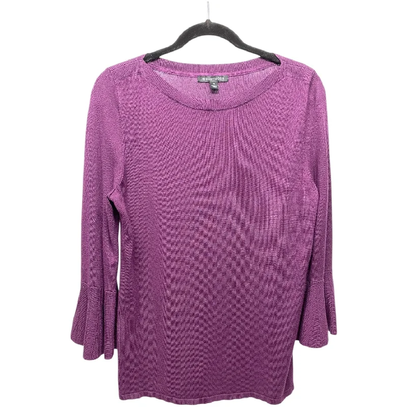 Top Long Sleeve By 41 Hawthorn In Purple, Size: M