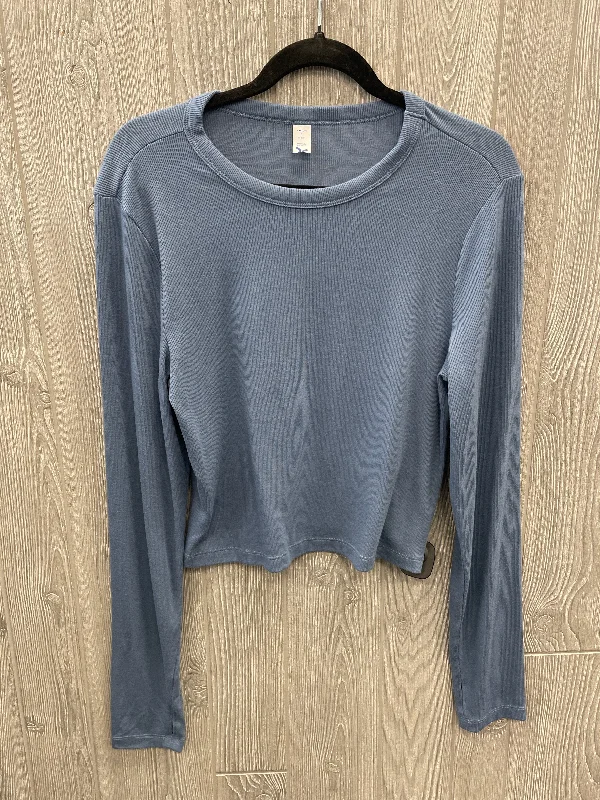 Top Long Sleeve By Clothes Mentor In Blue, Size: L