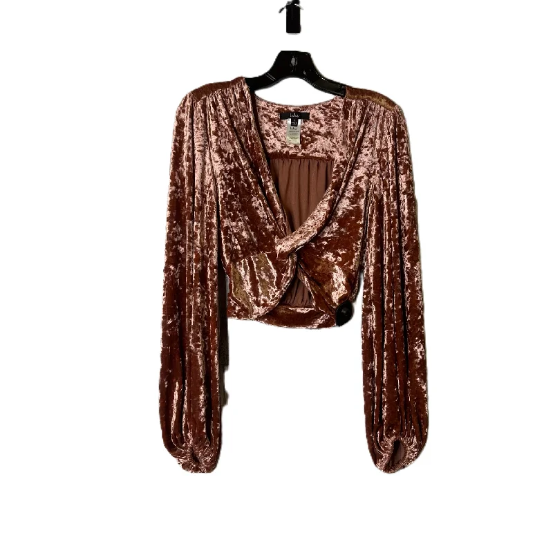 Top Long Sleeve By Lulus In Copper, Size: S