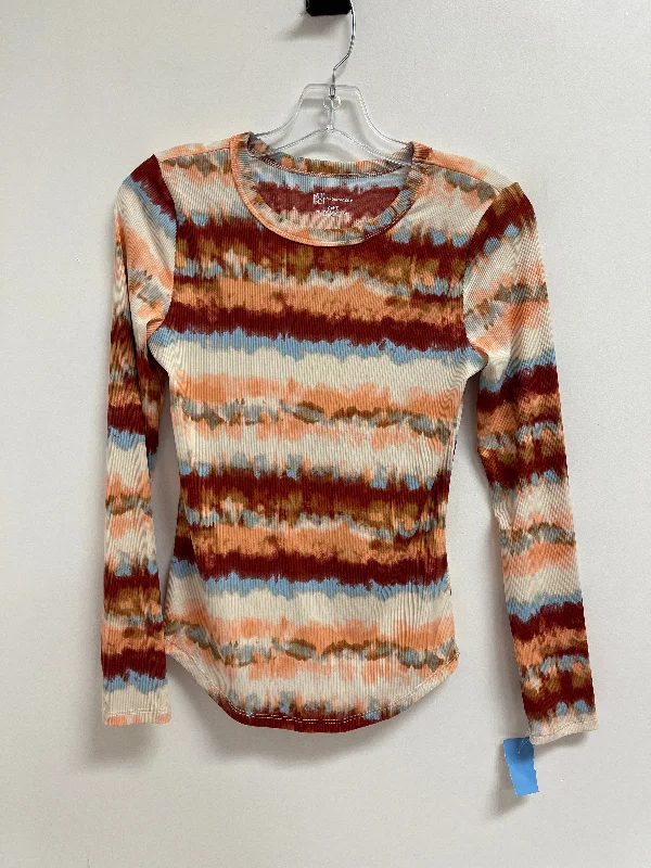 Top Long Sleeve By No Boundaries In Orange, Size: S