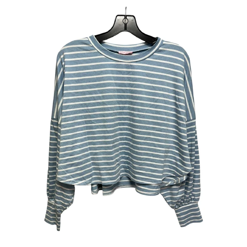 Top Long Sleeve By Pink Lily In Striped Pattern, Size: S