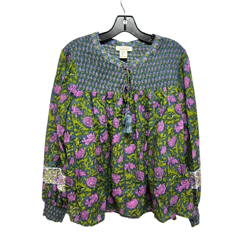 Top Long Sleeve By Rachel Zoe In Multi-colored, Size: L