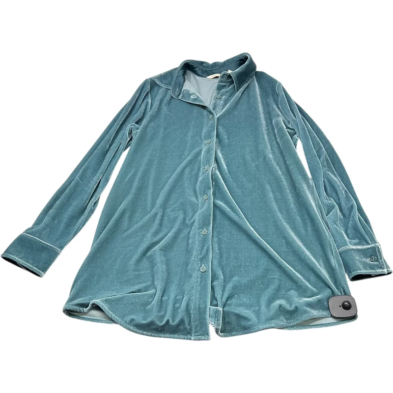 Top Long Sleeve By Soft Surroundings In Blue, Size: Xs