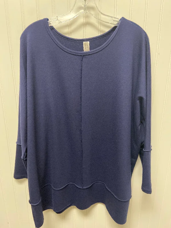 Top Long Sleeve By Spanx In Blue, Size: Xl