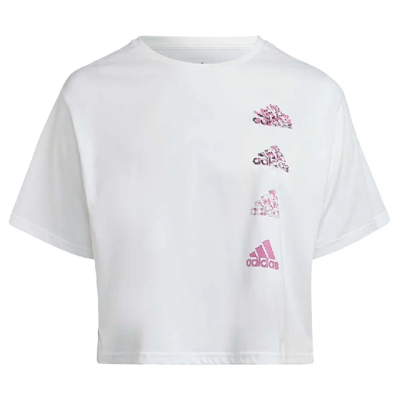 adidas - Women's Aeroready Crop Graphic T-Shirt (Plus Size) (HM1288)