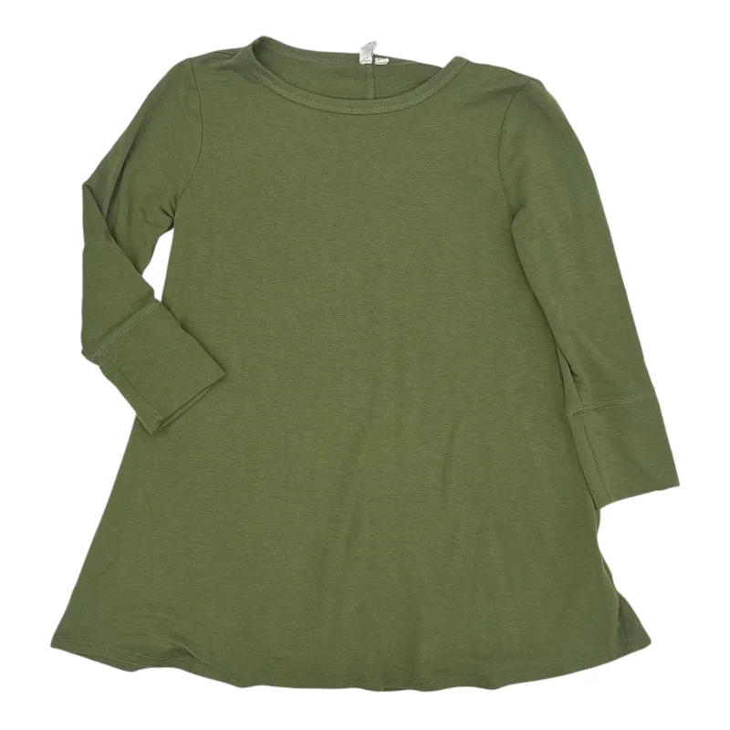 Top 3/4 Sleeve By Cable And Gauge In Green, Size:S