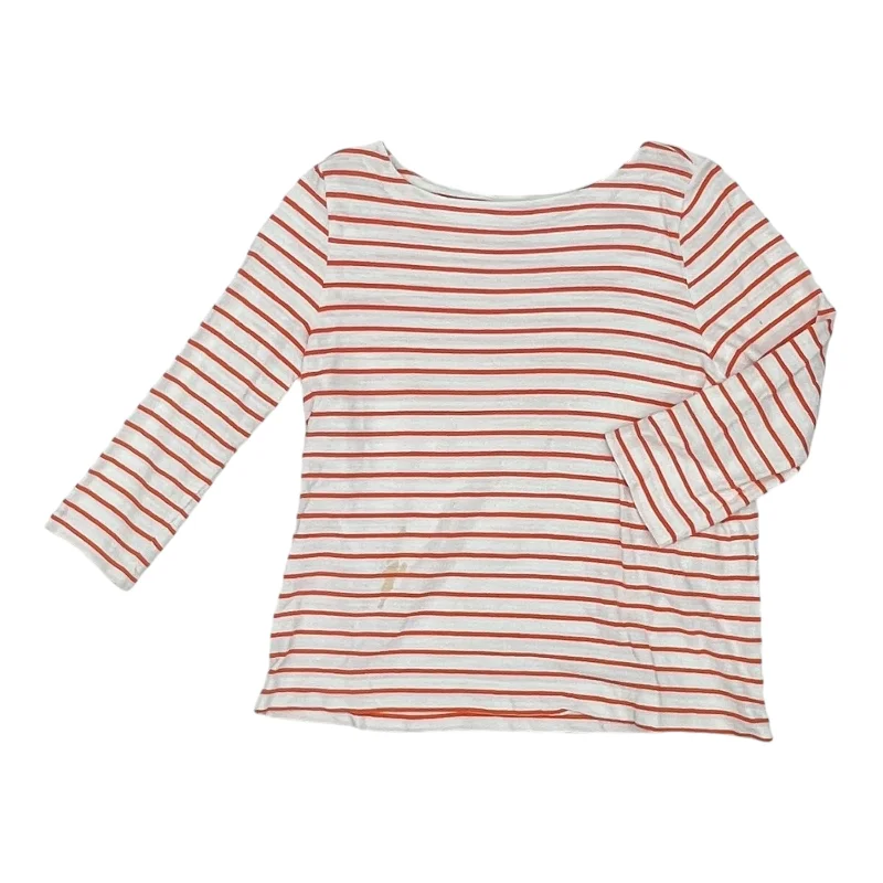 Top 3/4 Sleeve By Loft In Orange, Size:Xl