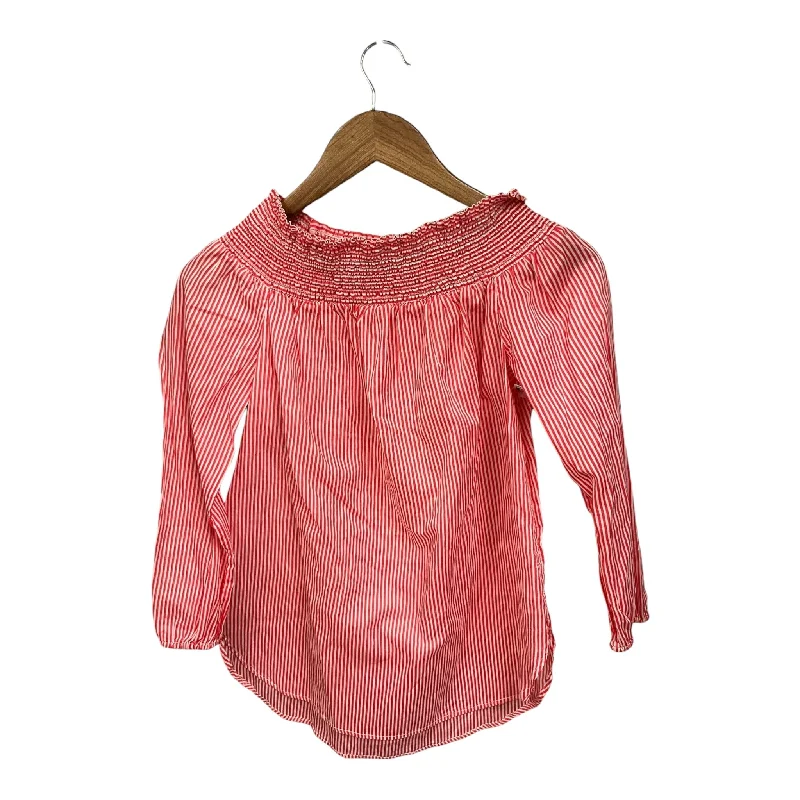 Top 3/4 Sleeve By Michael By Michael Kors In Red & White, Size: S