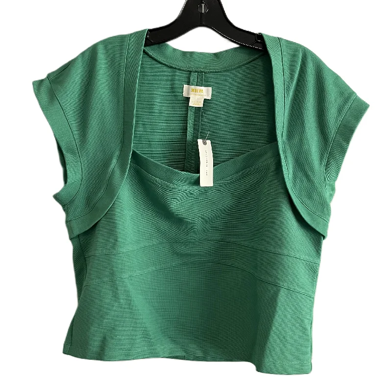 Top Short Sleeve By Maeve In Green, Size: Xl