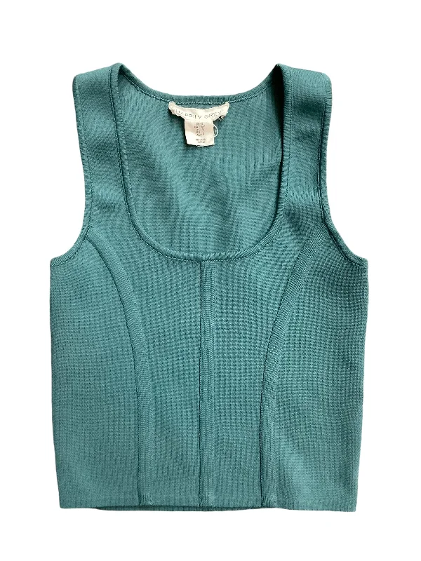 Top Sleeveless Basic By Clothes Mentor In Teal, Size: S